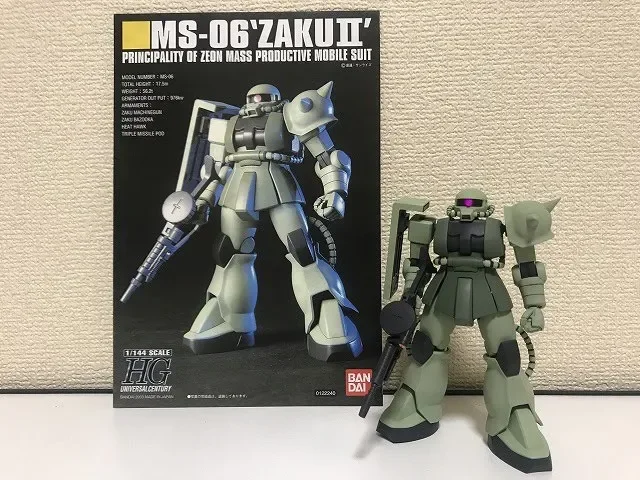 【ガンプラレビュー】hgucザクⅱ